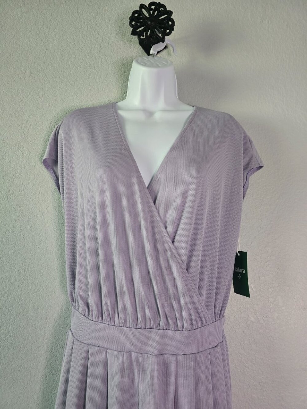 Halara Lavender Wrap Wide Leg Jumpsuit Size Medium NWT